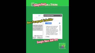 Docs Paragraph Translate （Google docs Addons） [upl. by Harat46]