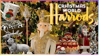 HARRODS  CHRISTMAS Decorations in London 2023  4K [upl. by Ahtilat]