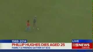 Phillip Hughes Dead after Bouncer Head Injury [upl. by Balduin351]