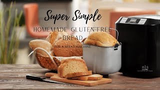 Gluten Free Bread Recipe  For Both Bread Machine AND Oven  Gluten Free Cooking 123 [upl. by Limbert]