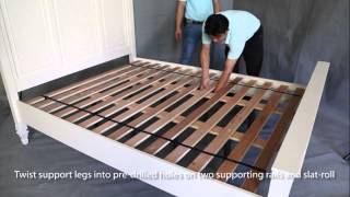 Instruction for Bed Assembly and Slat roll attachment for NZ customer [upl. by Ahseral50]