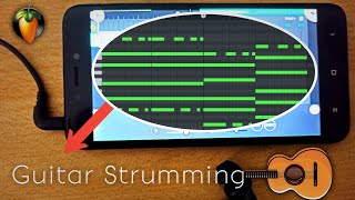 How to Guitar strumming in Fl studio Mobile 🎸 [upl. by Spiegelman454]