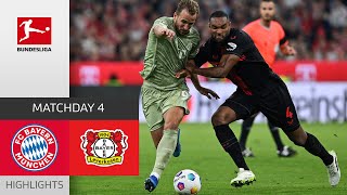 Pure Drama In Absolute Top Match  FC Bayern  Leverkusen  Highlights  MD 4 – Bundesliga [upl. by Eddi]