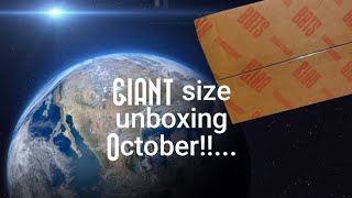 Giant size unboxing October coming up sooooon [upl. by Auqkinahs226]