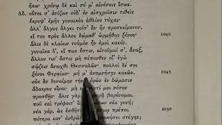 Reading Euripides Alkestis lines 10371069 [upl. by Haag503]