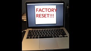 How to Factory Reset Macbook Pro  AIR   without CD [upl. by Corabella44]