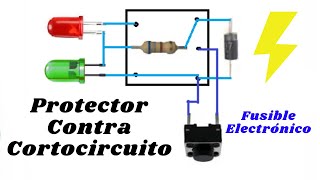 CIRCUITO DE PROTECCIÓN CONTRA CORTOCIRCUITO [upl. by Diandre]