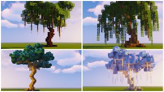 Custom Fantasy Tree Designs  Minecraft Tutorial [upl. by Baruch838]