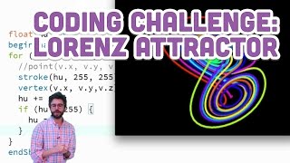 Coding Challenge 12 The Lorenz Attractor in Processing [upl. by Royden]