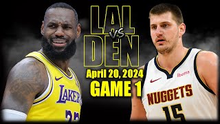 Los Angeles Lakers vs Denver Nuggets Full Game 1 Highlights  April 20 2024  202324 NBA Playoffs [upl. by Cire]