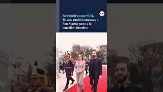 Nayib Bukele rindió homenaje a San Martín junto a la canciller Diana Mondino [upl. by Suoicserp133]