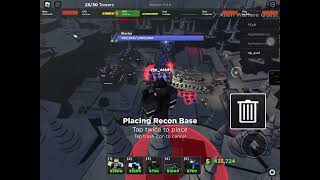 Tower blitz with random people winter update chapter 4hell laggy [upl. by Akenor]