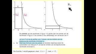 2022II Minimale omtrek vraag 12 Havo wiskunde B [upl. by Ilojne]
