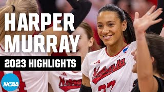 Harper Murray 2023 NCAA volleyball tournament highlights [upl. by Stuckey]