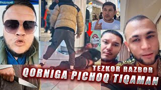 Qorninga pichoq tiqaman razbor Sardor gangster Shuxrat musayev TEZKOR 2023 tiktok [upl. by Aititil812]