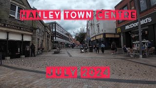 Hanley Town Centre High Street Walk  Stoke On Trent City  2024 Day Walk [upl. by Garges]