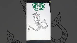 Giving the Starbucks logo a vintage redesign logos logodesign redesign vintage shorts [upl. by Sivle]