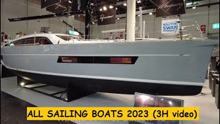 All the sailing yachts 2023 3 hours video [upl. by Akierdna704]