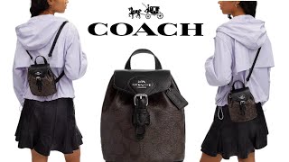 Coach Amelia convertible backpack in signature canvas [upl. by Aliek915]