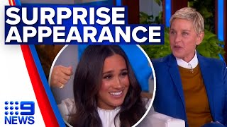 Meghan makes surprise appearance on Ellen and speaks on former acting days  9 News Australia [upl. by Hayman]