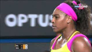 Sharapova vs Williams  Battle of cmon AO FINAL 2015 [upl. by Zenger779]