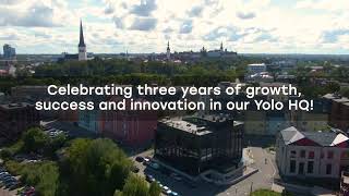 Celebrating three years at Yolo Group HQ  Tallinn Estonia [upl. by Assetniuq]