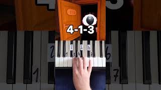 DOORS Theme Piano Tutorial shorts [upl. by Yhtir]