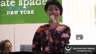 Joanna Dong performs vocal trumpet and sings 绿岛小夜曲 Lu Dao Xiao Ye Qu at Raffles City CNY [upl. by Malca]