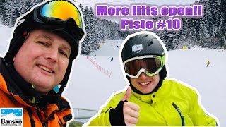 BANSKO Ski Piste 10 skiing to MOSTA Lift the hidden lift [upl. by Pollyanna99]