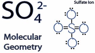 SO4 2 Molecular Geometry  Shape and Bond Angles [upl. by Jillana]