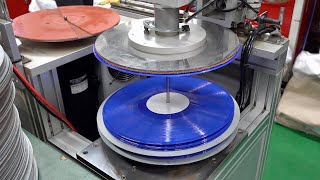 Vinyl Record Mass Production Process Koreas Only LP Records Manufacturing Factory [upl. by Sllew]