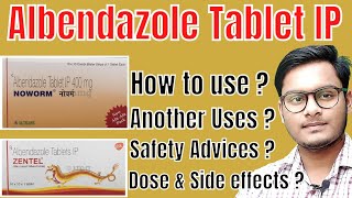 Albendazole tablets ip 400mg  Noworm 400 mg tablet uses in hindi  Zentel tablet  Albendazole tab [upl. by Icram]