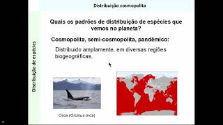 Biogeografia Padrões de distribuição geográfica [upl. by Bale]