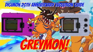 How To Get Greymon  Digimon VPet Evolution Guide  20th Anniversary Digimon Digivice [upl. by Johen801]