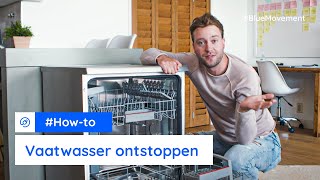 Vaatwasser verstopt De vaatwasser ontstoppen in 5 stappen  BlueMovement [upl. by Lem]