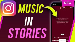 How To Add Music To Instagram Story [upl. by Anatak817]