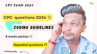 CPC exam 2024 ll Coding guidelines  Questions with answers ll cpc cpcexam aapc medicalcoding [upl. by Acinomahs972]