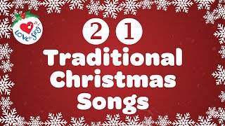 21 Traditional Christmas Carols with Lyrics [upl. by Ydnamron]