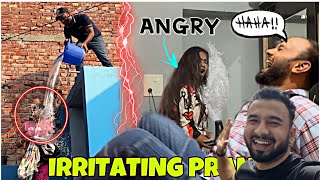 Irritating prank on KHUSHI for 24 Hours  Angry reaction  jeet thakur pranks couplepranks [upl. by Nicram]