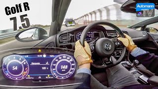 2018 Golf 75 R Variant  0240 kmh LAUNCH CONTROL 60FPS [upl. by Irisa]