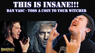 THIS IS INSANE  Dan Vasc  Toss A Coin To Your Witcher Metal Cover [upl. by Roma]