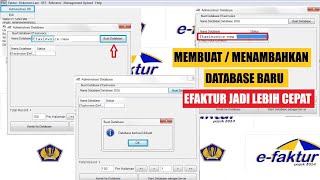 Cara Membuat Database Baru Pada Aplikasi Efaktur [upl. by Enajharas]