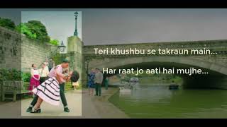 TERE SANG YAARA FEMALE VERSION Lyrics Video i love sapna [upl. by Xuaegram251]