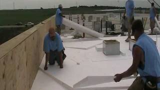 EPS Tapered Roofing Insulation on a Rubber Roof [upl. by Tristis]