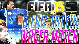 FIFA 15 ULTIMATE TEAM  DAVID LUIZ TOTY WAGER MATCH FACECAM GERMANDEUTSCH [upl. by Ellebanna836]