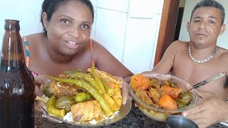 COZIDO DE COSTELA COM LEGUMES E UMA CERVEJA DE LEVE COMENDO DE MÃO  MUKBANG [upl. by Chadabe553]