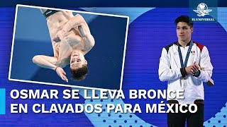 Osmar Olvera gana medalla de bronce para México en trampolín de 3 metros [upl. by Arihsa]