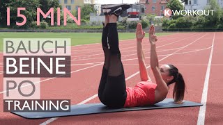 Bauch Beine Po Training für Zuhause Anfänger  Bauch Beine Po straffen und formen  Katja Seifried [upl. by Yenaffit427]