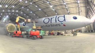 The First Plane in oneworld and newAmerican Livery [upl. by Aenahs]