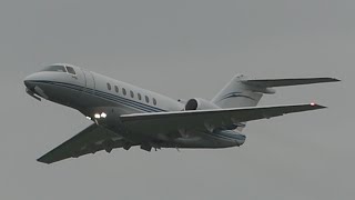 Hawker 4000 Horizon N979TM Takeoff from PDX [upl. by Shulins]